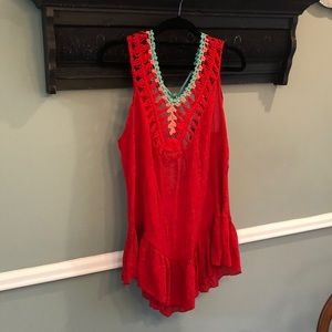 Tropical Crochet Swim Coverup